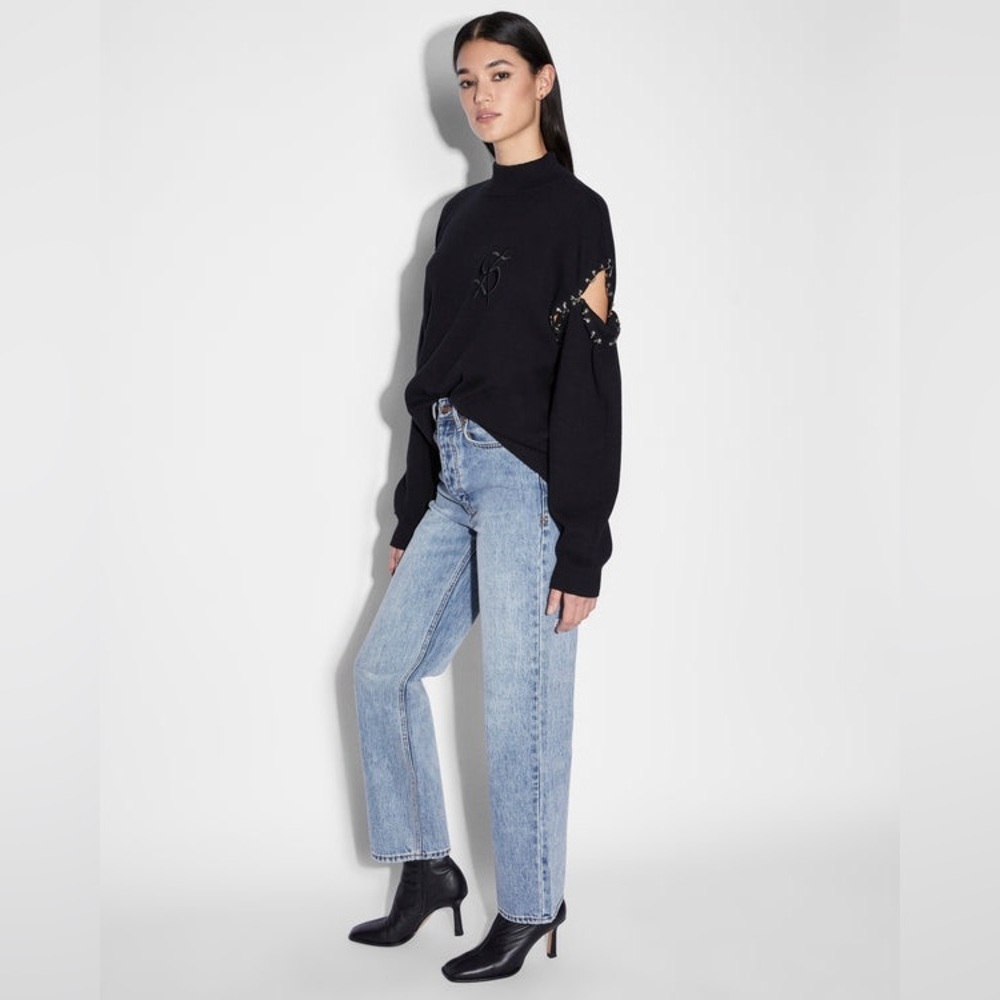 Ksubi Light Blue Straight Leg Jeans